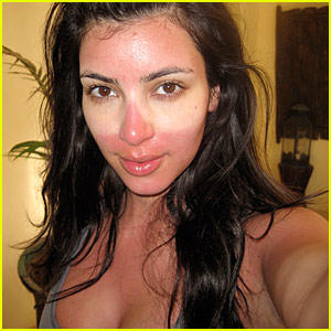 Organic  on Kim Kardashian Tan Bella Con Maquillaje Como Al Natural1